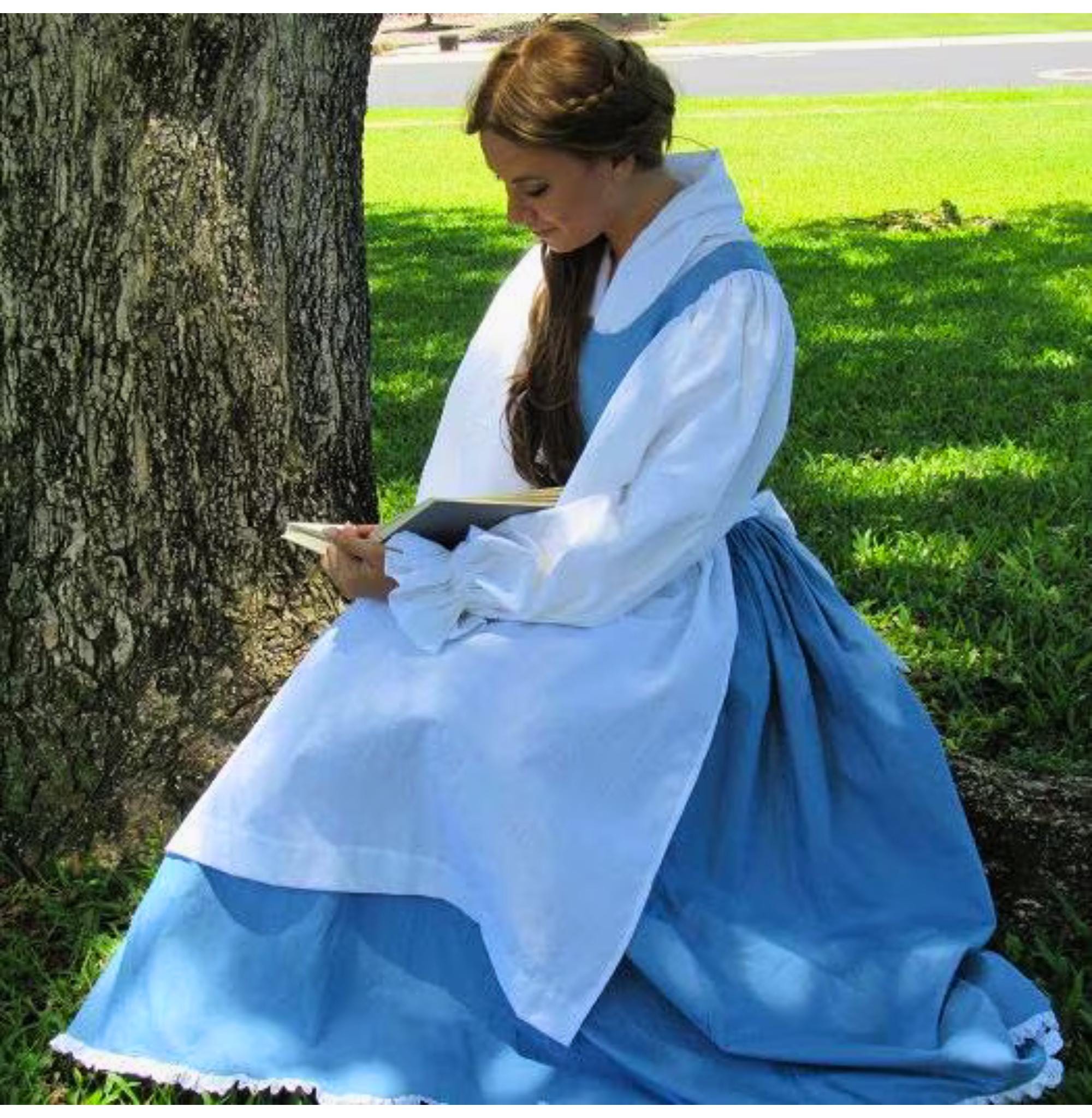Belle Blue Dress Adult - Etsy