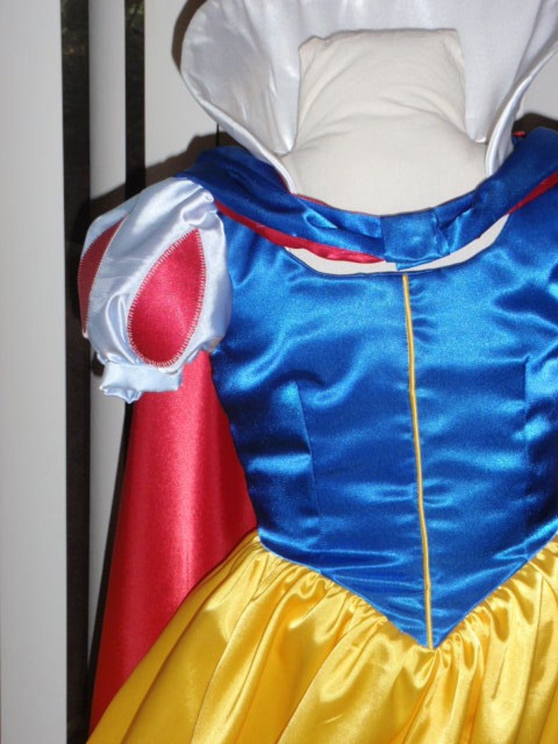Snow White Princess Costume Once Upon A Time Dress Gown for Girls w Sleeve Options