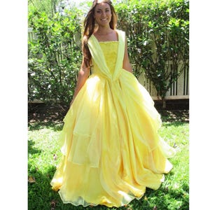 Yellow Princess Ball Gown: Size 12 Costume Cosplay Dress