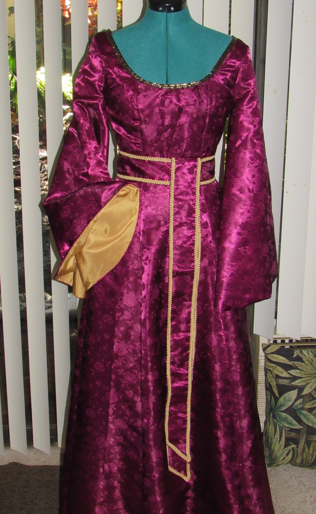 Medieval Villain Evil Mother Renaissance Cosplay Costume Dress Belt for ...