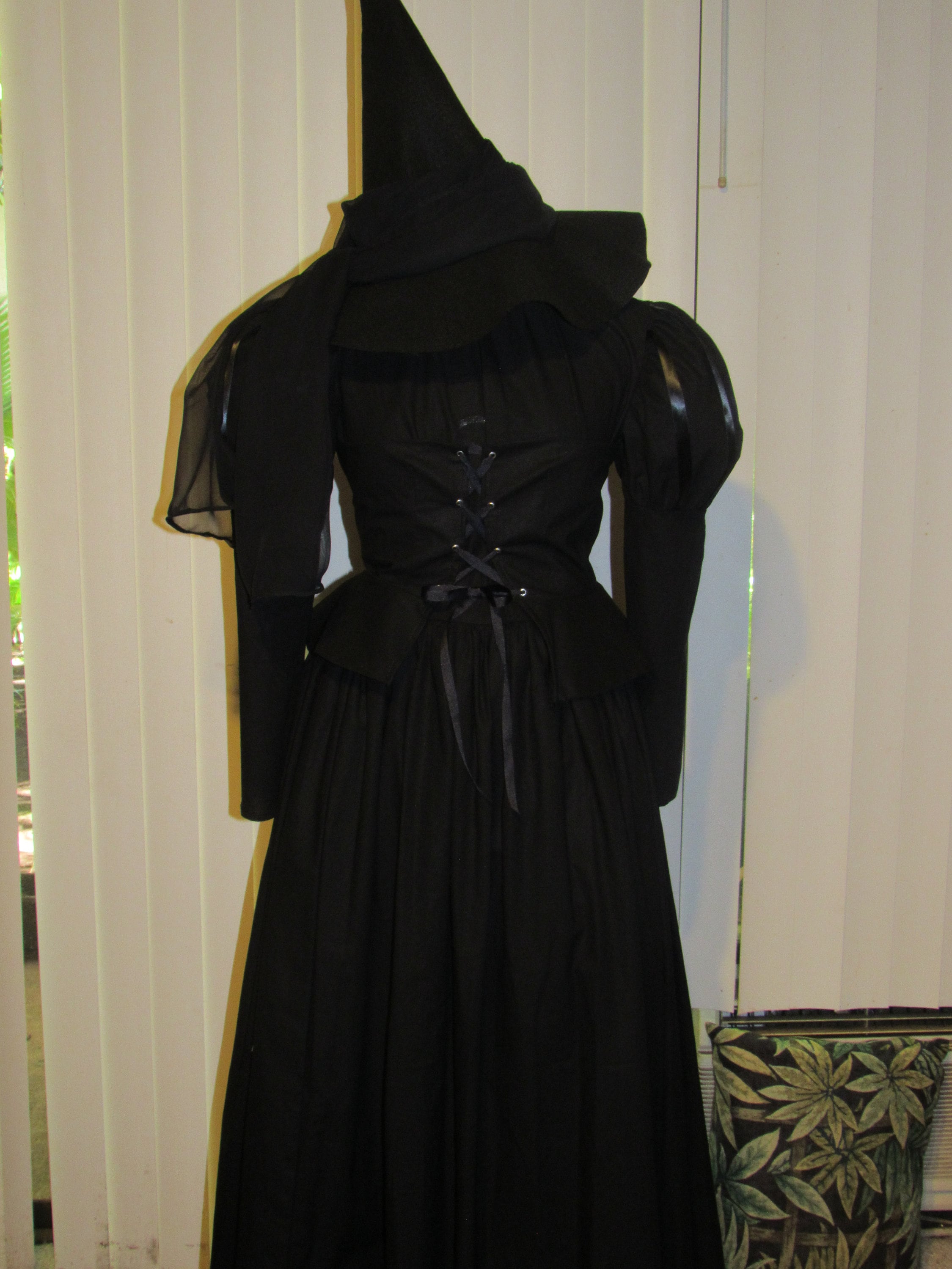 Wicked Witch Costume Cosplay Dress Belt Cape Hat for - Etsy