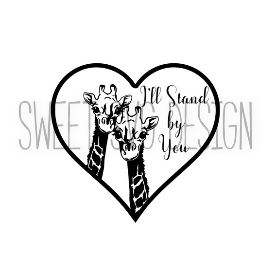 Download Giraffe Svg Giraffe Clip Art Giraffe Heart Cutting File Or Etsy