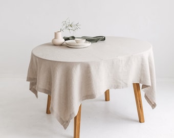 Rectangular Linen Tablecloth For Oval Table,Oval Table Tablecloth,Linen Handmade Table Cloth,Natural Gray Linen Tablecloth,Linen table cover