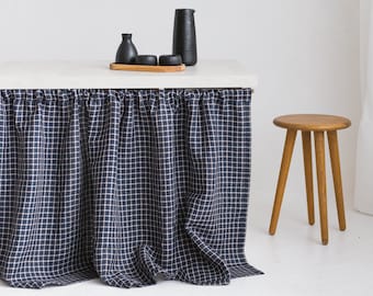 Linen Sink Skirt,Linen Farmhouse Curtain,Cupboard Curtain,Kitchen Hideaway Curtain,Linen Sink Curtain,Linen Valance,Linen Wardrobe Curtain
