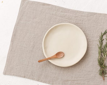 Set of 2 Natural Linen Placemats, Linen Table Placemat, Softened Undyed Linen Placemats, Linen Table Mats, Dinning Placemats, Linen Setting