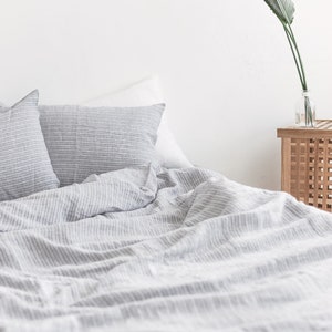 Linen Duvet Cover Gray Duvet Cover Softened Linen Quilt - Etsy