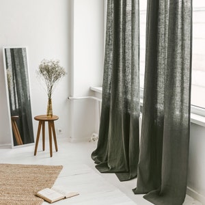 Spruce Deco Trellis Green Linen 140cm wide Curtain/Upholstery Fabric 