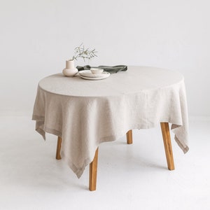 Rectangular Linen Tablecloth For Oval Table,Oval Table Tablecloth,Linen Handmade Table Cloth,Natural Gray Linen Tablecloth,Linen table cover