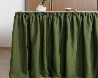 Linen Sink Skirt With Hook And Loop Tape: Made To Measure Kitchen Hideaway Curtain With Adhesive Tape