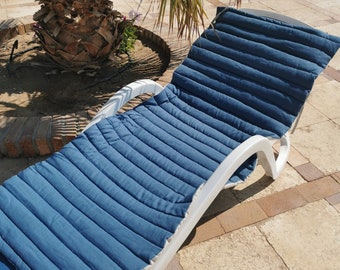 Esterilla de playa portátil de lino, cojín de lino para tumbona, esterilla enrollable de lino para tumbona, cojín para tumbona de patio, cojín de lino para acampar al aire libre