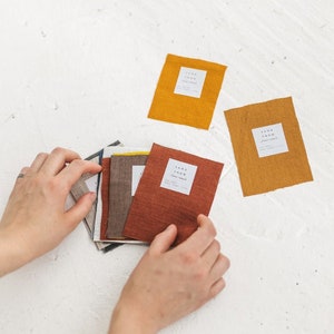 Samples of Linen fabric + EXPRESS DELIVERY, Samples of Softened linen fabric by yard,Stonewashed Linen Swatches