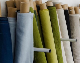 Linen Fabric By The Yard - Various Colors - For Sewing, Apparel, Home Decor