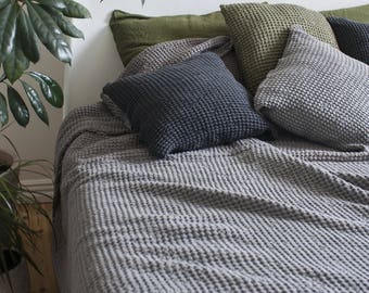 Waffle pillow covers | Etsy Waffle Pillow Covers Linen