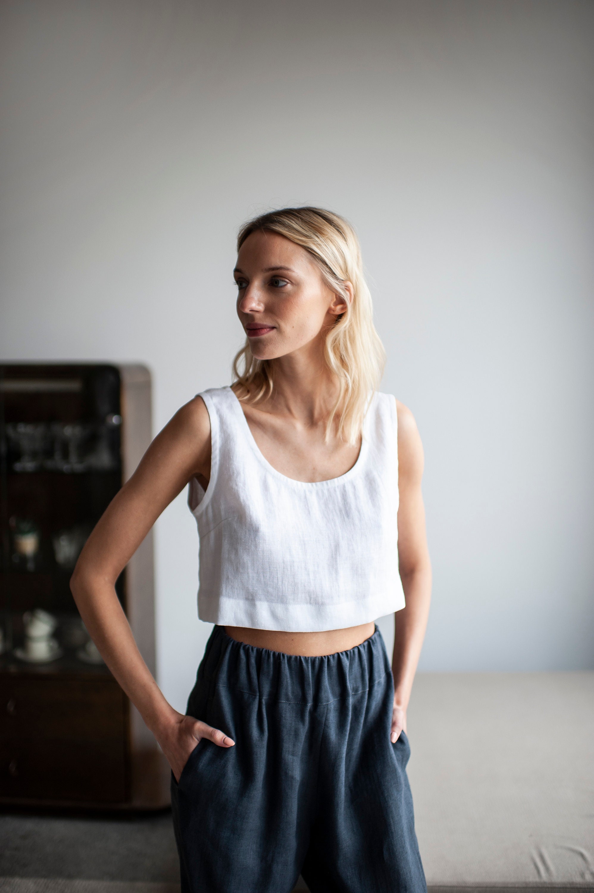 Fundamental Tank * Neutrals – Linen Woman