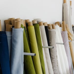 145cm/57" Width Linen Fabric by meter,Softened linen fabric by yard,100% Linen Fabric,Stonewashed Linen Fabric,Washed Linen Fabric image 3
