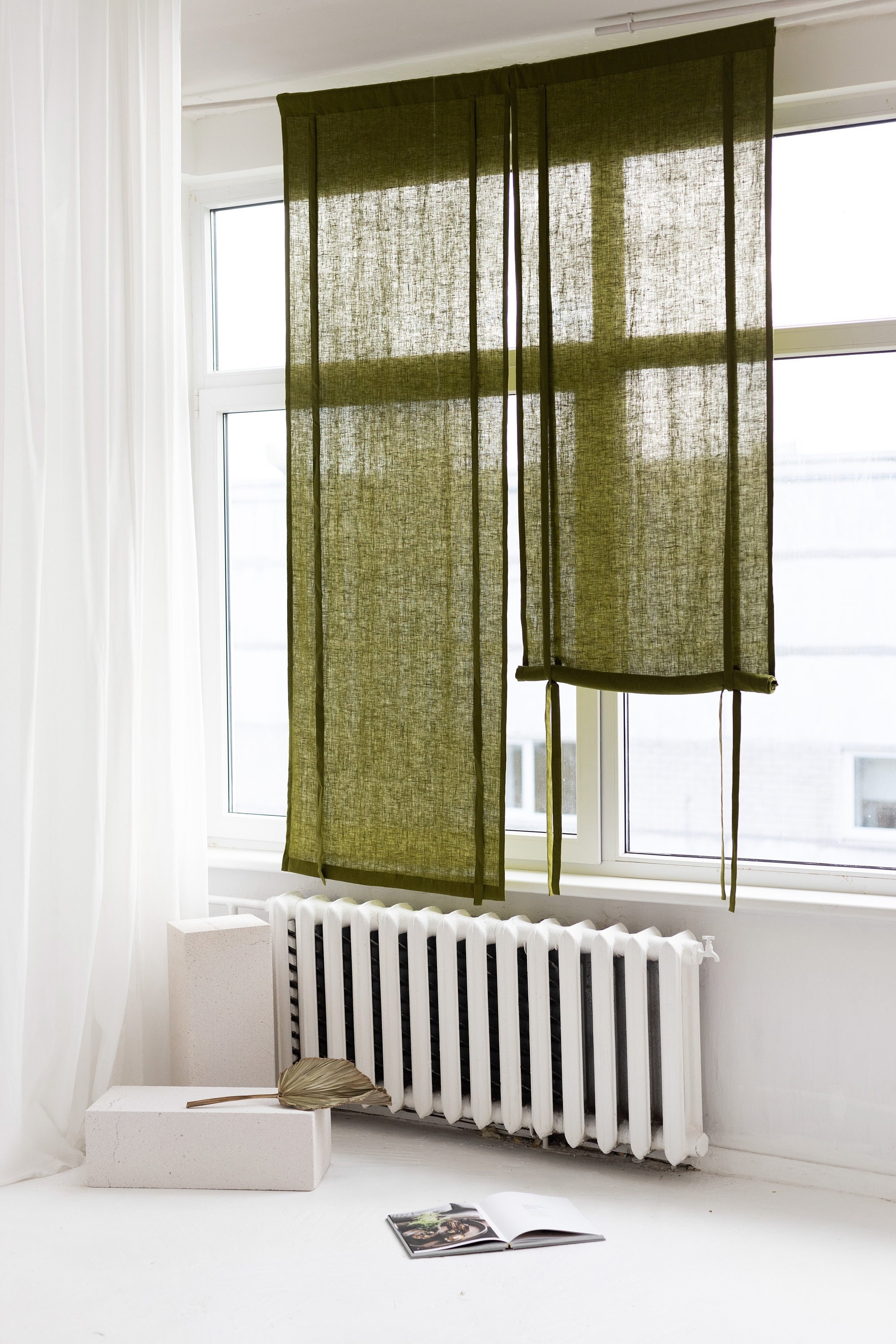 Roll up Curtain Etsy