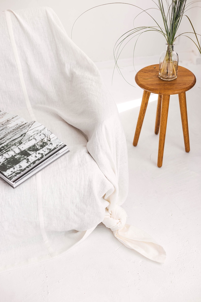 Off White Linen Couch Cover Linen Drop Cloth Couch Cover Etsy Australia