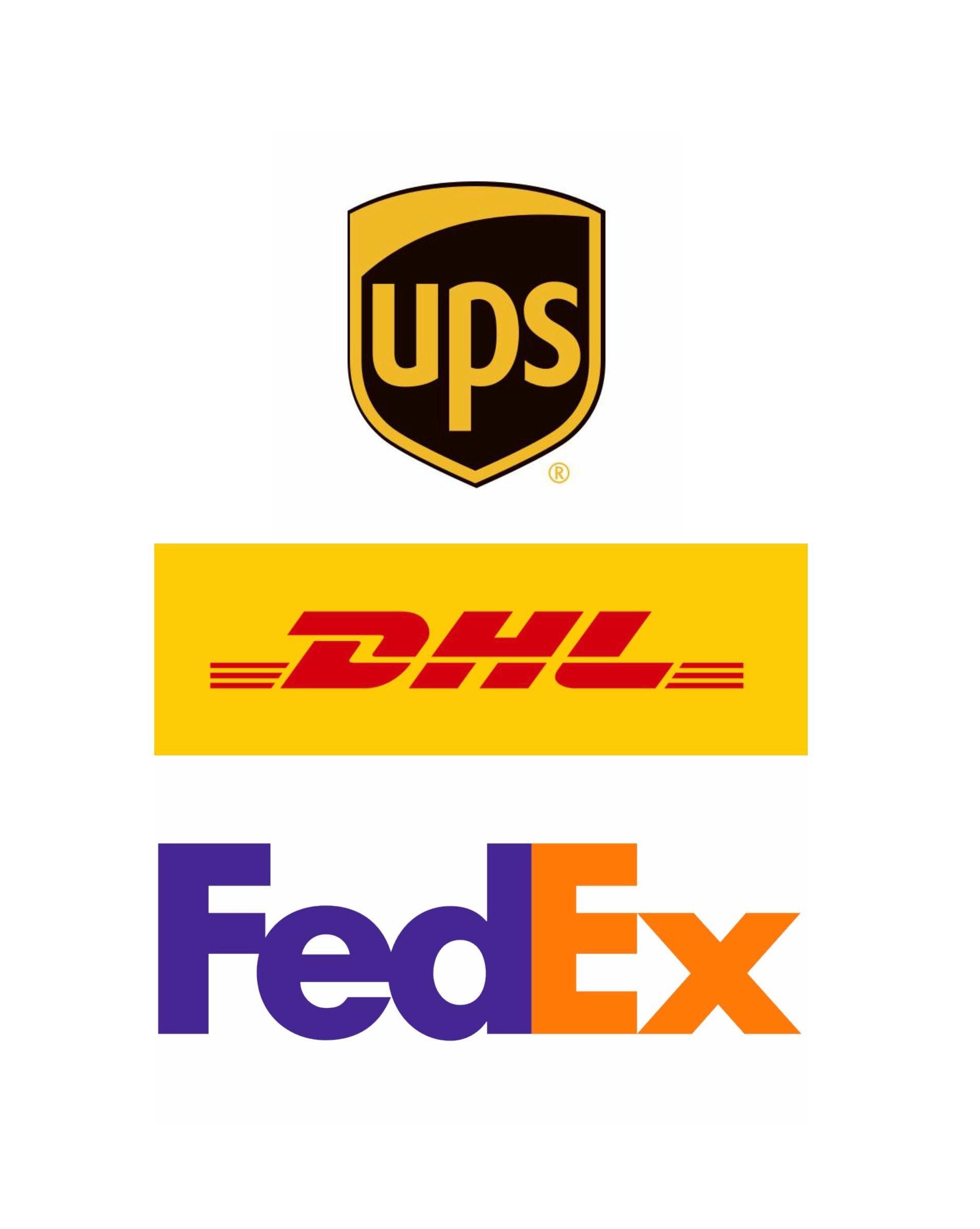 Fedex, UPS Economy Courier delivery (5 - 9 business days)