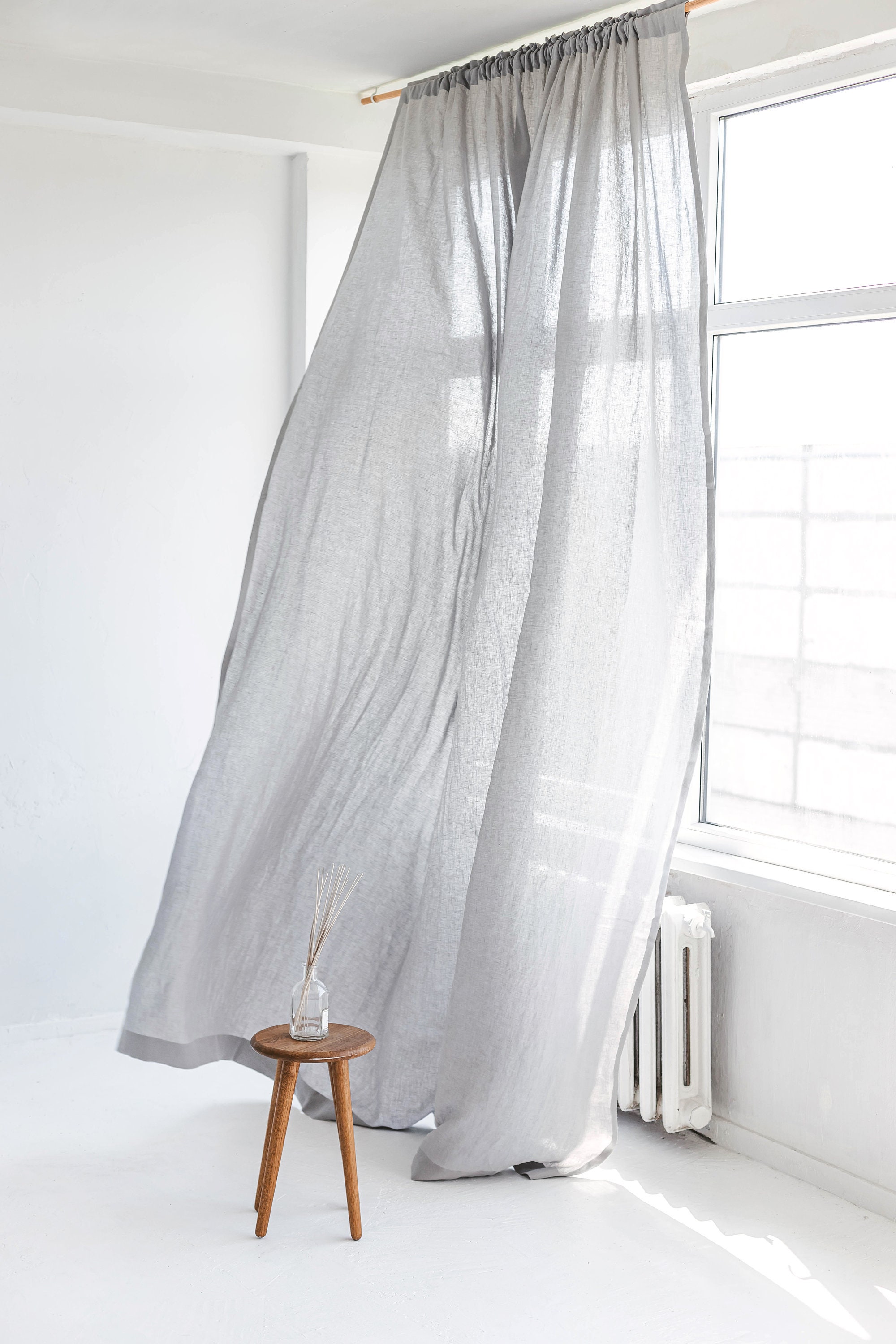 sale online with free shipping 86.6/220 cm Width Linen Curtains