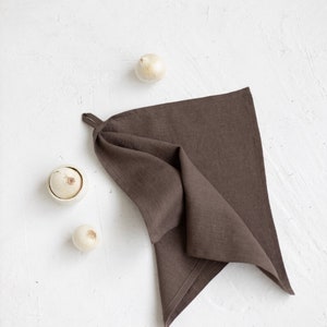 Rust Linen Tea Towels - Set Of 2, Linen Dish Towels ,Burnt Orange Linen Kitchen Towel,Kitchen Linens,Handmade Kitchen Towel