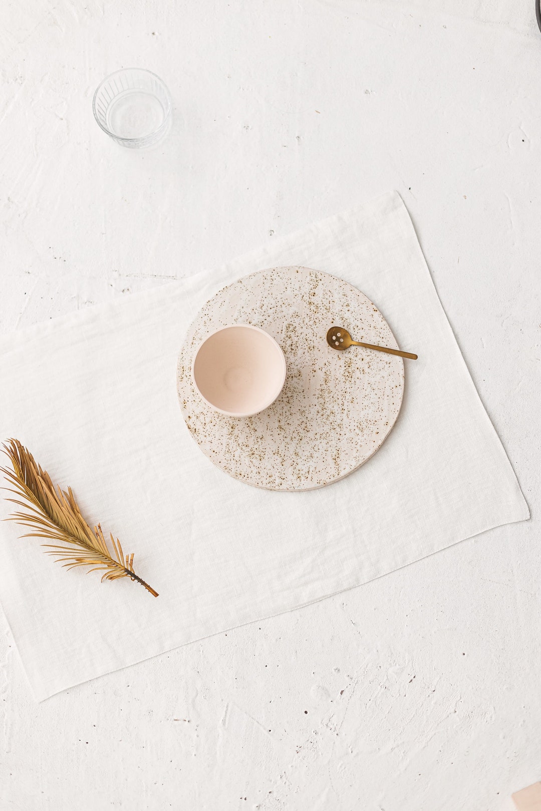 Off White Linen Placemats Set of 2 Linen Placemats Natural Etsy