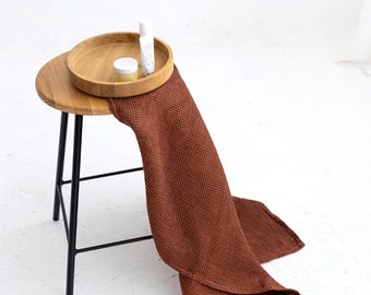 Linen Waffle Towel, SPA Waffle Linen Towel, Foldable Linen Travel Towel,Waffle Gym Towel