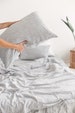 Natural Linen Pillow Cover With Zipper, Zippered Linen Pillowcases, Linen Pillow Shams 