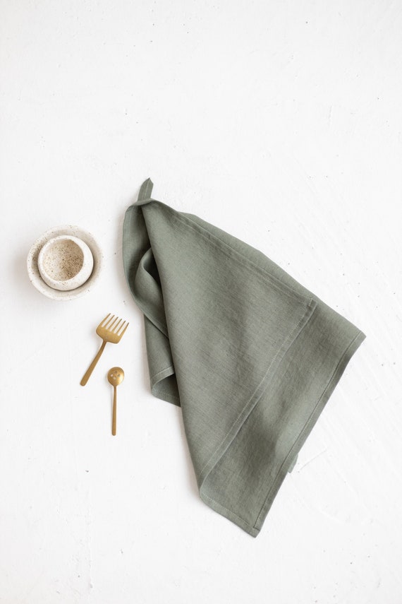 Linen Tea Towels Set of 2 flax Tea Towel linen Kitchen Towel linen