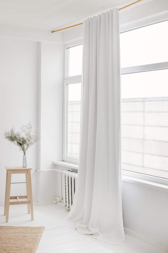 108 275 Cm Width Linen Curtain With Blackout Lining 108 275 Cm Width Linen Curtain With, Extra Wide Curtain Panels Blackout