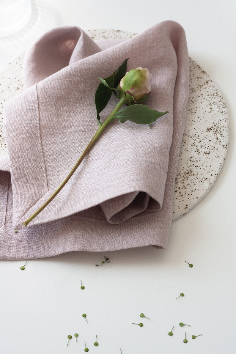 Grey Linen Napkins Zero Waste Napkins Dinner Cloth Napkins Etsy