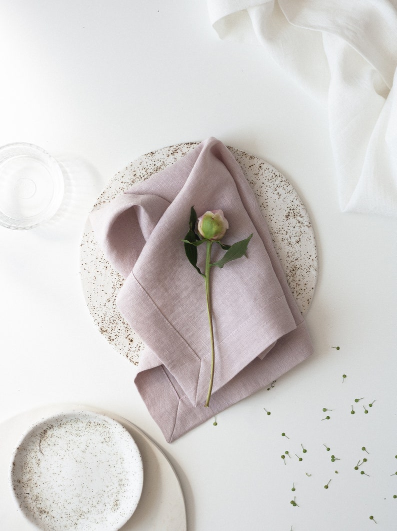 MLMW Yellow Cloth Napkins Set Of 6 Summer Linen Dinner Table Napkins Cloth Fabric Bulk Washable 16.5"×16.5" For Wedding Party Baby Bridal Shower Birthday Table Decorations