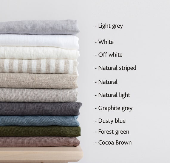 86 6 220 Cm Width Linen Blackout Curtain Natural Linen Etsy