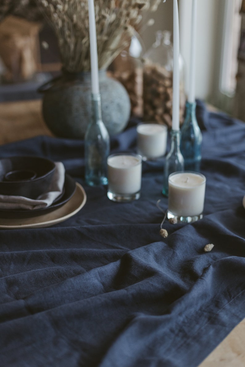 Custom Sizes Pure Linen Tablecloth Classic Handmade Linen Etsy