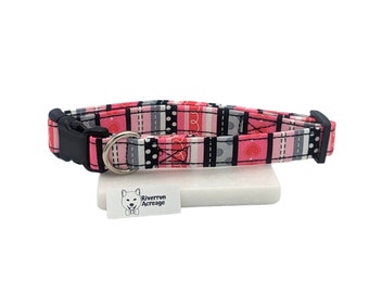 Sweetheart Stripe Dog Collar, Breakaway Cat Collar, and/or Leash