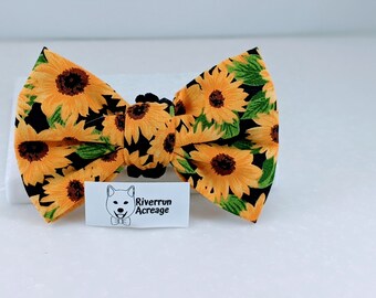 Sunflowers Pet Bow