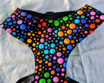 Multi-colored Dot Dog Harness