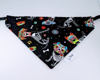 Día de Muertos and Mandela Reversible Clip on Bandana