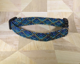 Aqua Pyramid Leash and Dog and Cat Collar