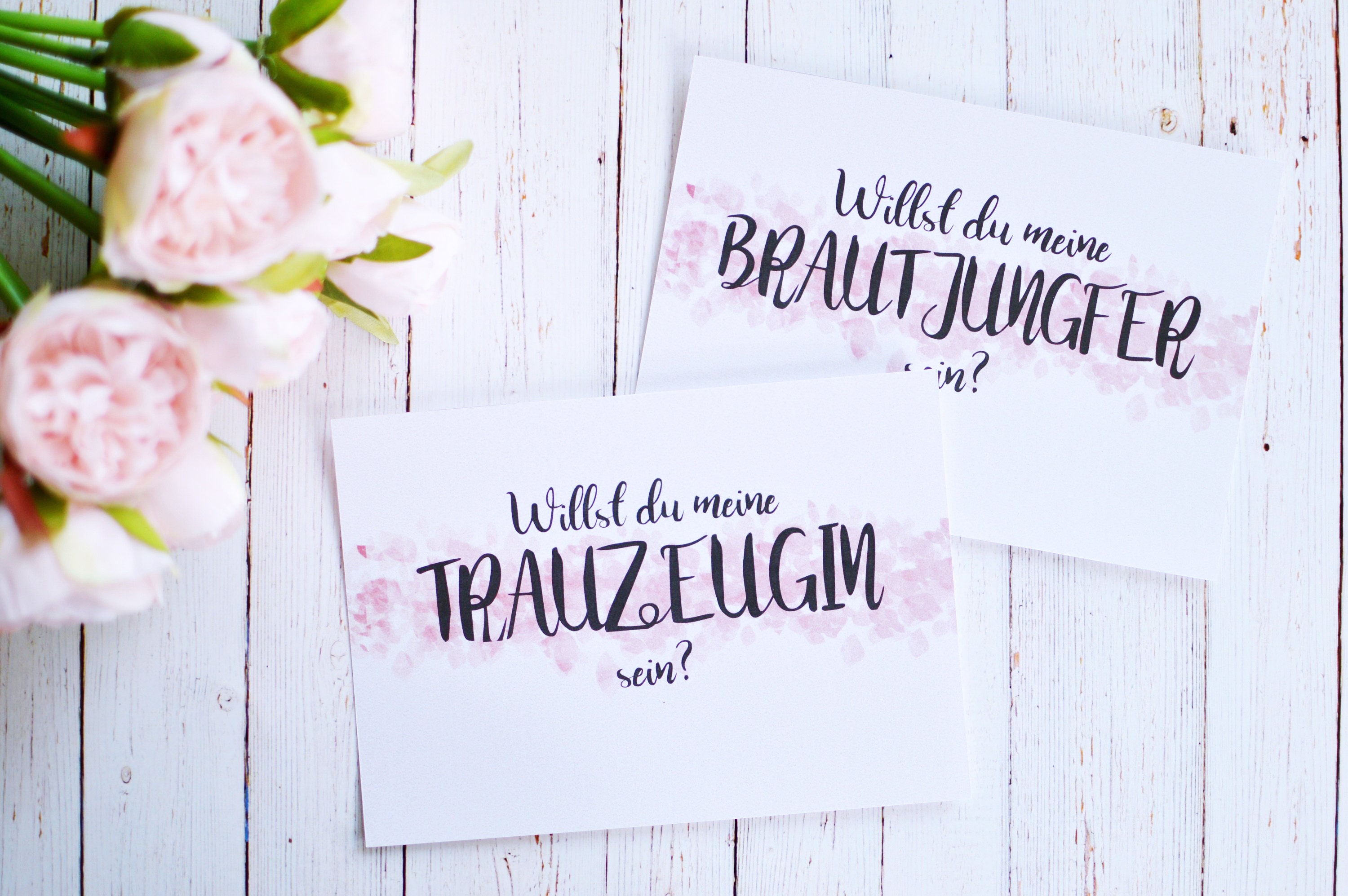 Trauzeugin karte Brautjungfer karte Moderne Hochzeitskarte Etsy
