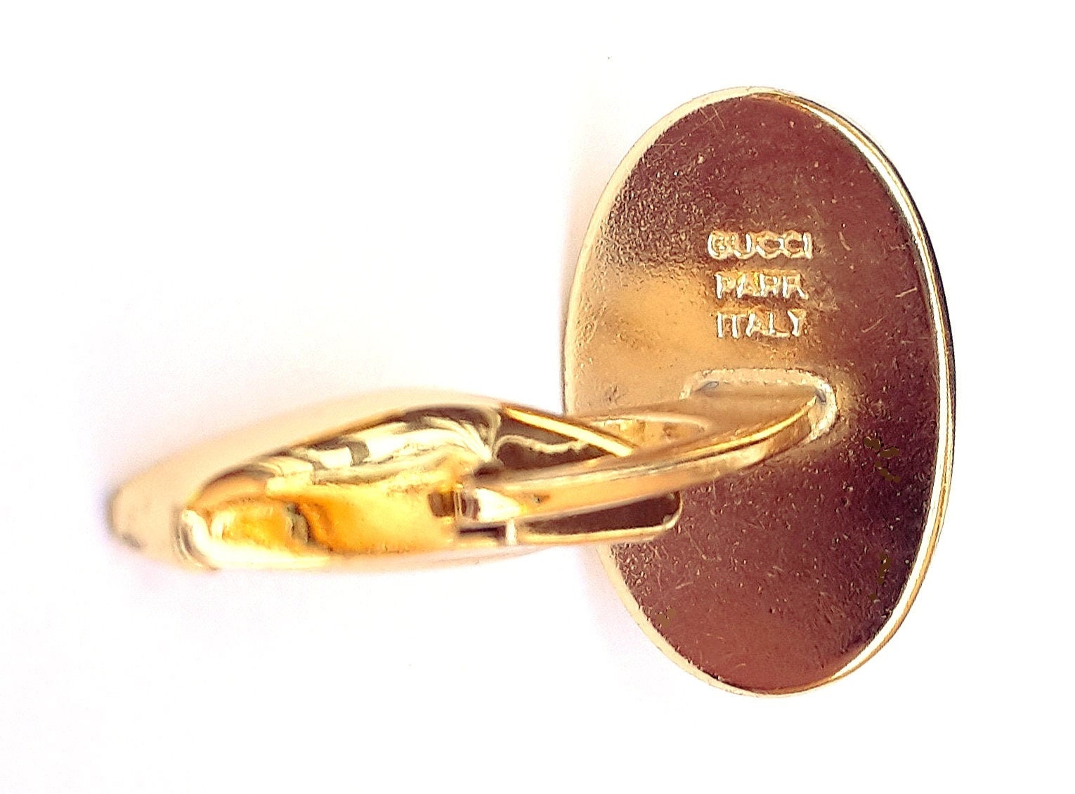 Gucci Cufflinks 80s Vintage NEW Old Stock Gold/Silver Etsy