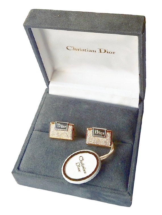 Christian Dior Cufflinks - NEW 80s Vintage - Poli… - image 2