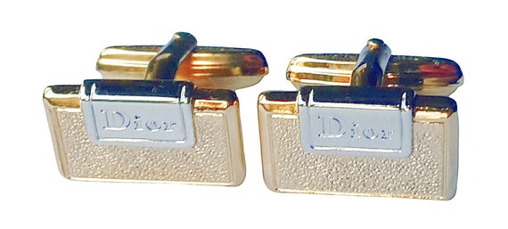 Christian Dior Cufflinks - NEW 80s Vintage - Poli… - image 3