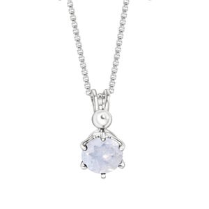 Moonstone Pendant Necklace, 925 Sterling Silver, Dainty Design, June Birthstone, Handmade, Moonstone Jewelry, Fashion Jewelry