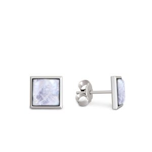 925 Sterling Silver Square Moonstone Earrings for Women, Sterling Silver Earrings Studs, June Birthstone Earrings, unique holiday gift
