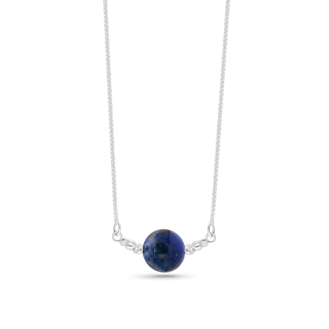 S206nsf SEMI PRECIOUS LAPIS STONE NECKLACE main image 0