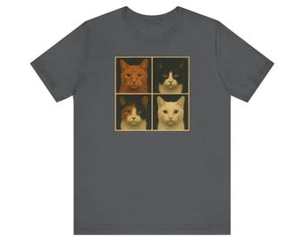 Retro Skateboarding Cats T-Shirt | Urban Photo Graphic Tee