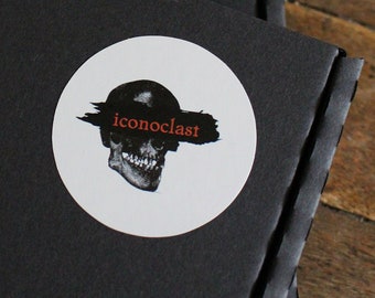 ICONOCLAST - 50mm Sticker - Mickey Strangeways - Punk Sticker - Skull Sticker