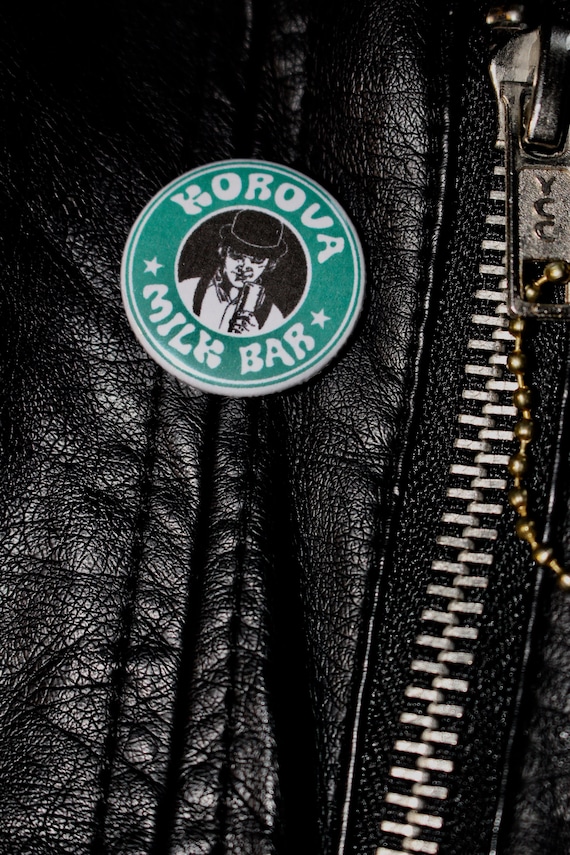 Korova Milk Bar A Clockwork Orange Handmade Button Badge Etsy