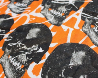 SKULLS - Pure Silk Scarf Handmade by Mickey Strangeways - Rock n Roll - Gentleman's Accessories - Dandy - Men's Accessories - Suits