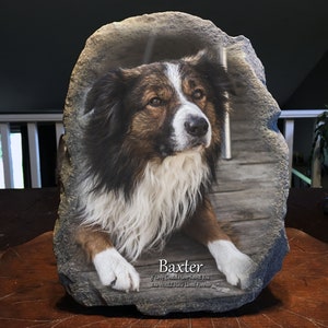 Pet Portrait & Memorial Stones - Natural Rock Photo Transfer